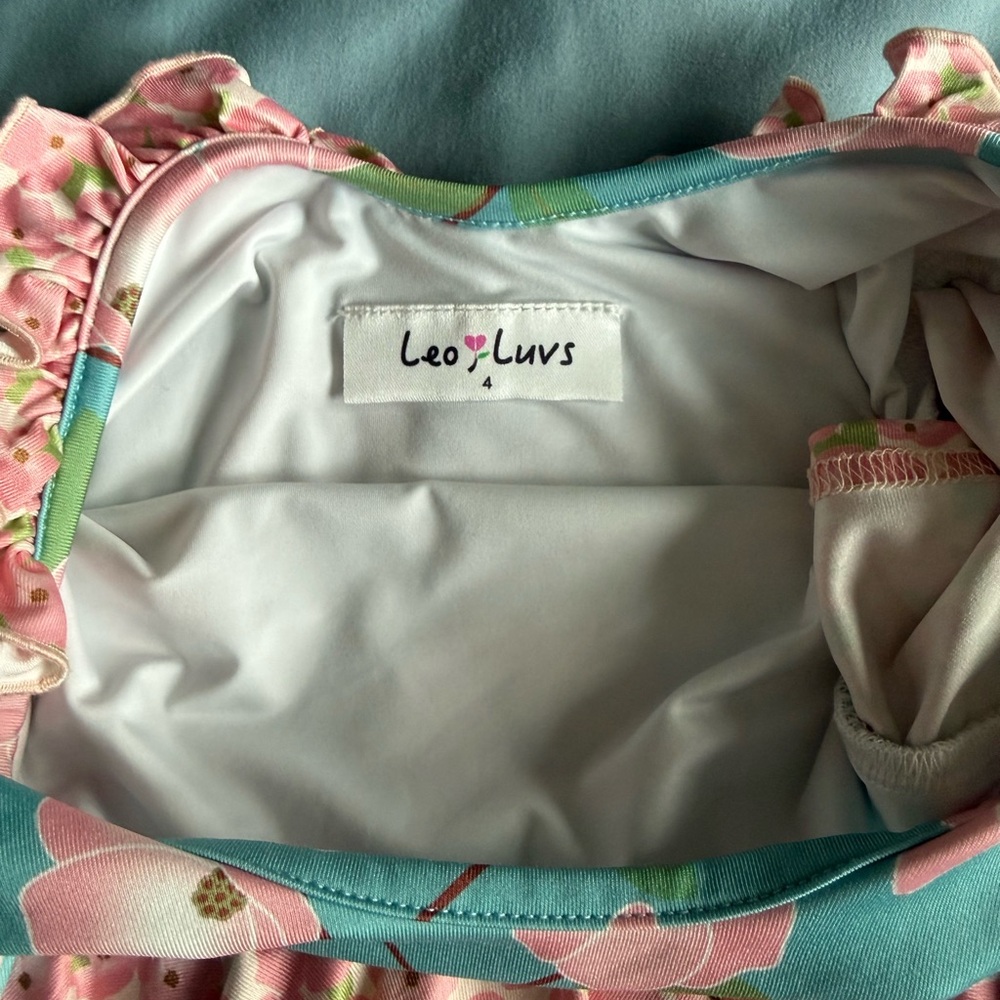 Leo Luvs Floral Leotard Dress - Picture 6 of 7